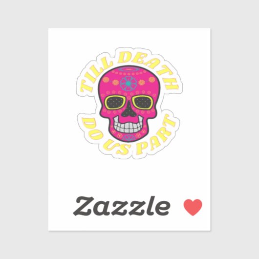 Bis zum Tod machen wir Teil klassisch - gotische H Aufkleber (Blatt)