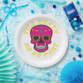 Bis zum Tod machen wir Teil klassisch - gotische H Pappteller (Party)