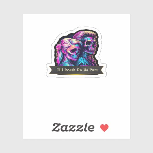 Bis zum Tod machen wir Teil klassisch - Gotische S Aufkleber (Blatt)