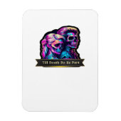 Bis zum Tod machen wir Teil klassisch - Gotische S Magnet (Vertikal)