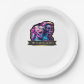 Bis zum Tod machen wir Teil klassisch - Gotische S Pappteller (Vorderseite)