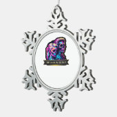 Bis zum Tod machen wir Teil klassisch - Gotische S Schneeflocken Zinn-Ornament (Rechts)