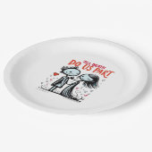 Bis zum Tod machen wir Teil - klassisch Pappteller (Schrägansicht)