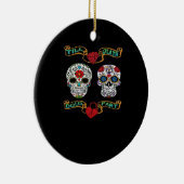 Bis zum Tod machen wir Teil - klassische Jagd Keramik Ornament (Rechts)