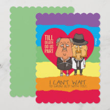 Bis zum Tod machen wir Teil - lustige Cartoon LGBT