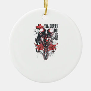 Bis zum Tod machen wir Teil - Minimalistisches Ske Keramik Ornament