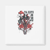 Bis zum Tod machen wir Teil - Minimalistisches Ske Magnet (Vorne)