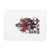 Bis zum Tod machen wir Teil - Minimalistisches Ske Magnet (Horizontal)