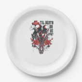 Bis zum Tod machen wir Teil - Minimalistisches Ske Pappteller (Vorderseite)