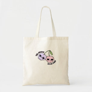Bis zum Tod machen wir Teil - Niedliche Goth Skull Tragetasche