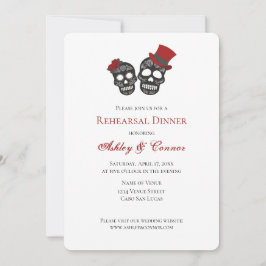 Bis zum Tod machen wir Teil Probe Abendessen Einla Einladung