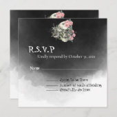 Bis zum Tod machen wir Teil-RSVP-Karte Einladung (Vorne/Hinten)