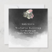 Bis zum Tod machen wir Teil-RSVP-Karte Einladung (Rückseite)