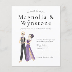 'bis zum Tod machen wir Teil Skeleton Hochzeit Ein