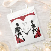 Bis zum Tod machen wir Teil Skelett Hochzeit Red Geschenktütchen (Ausgeschnitten)