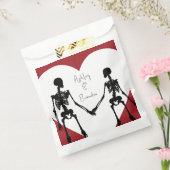 Bis zum Tod machen wir Teil Skelett Hochzeit Red Geschenktütchen (Versiegelt)