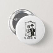 Bis zum Tod machen wir Teil Skelett Hochzeitscoupe Button (Vorne & Hinten)