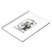 Bis zum Tod machen wir Teil Skelett Hochzeitscoupe Notizblock (Linke Seite)