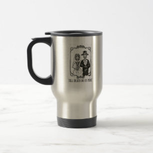 Bis zum Tod machen wir Teil Skelett Hochzeitscoupe Reisebecher