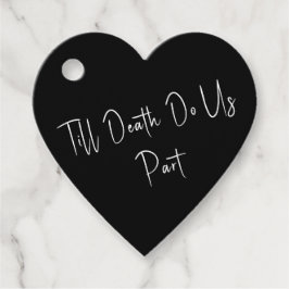 Bis zum Tod machen wir Teil Skelett weiß Geschenkanhänger