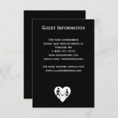 Bis zum Tod machen wir Teil Skelett weißes Gehäuse Einladung (Vorne/Hinten)