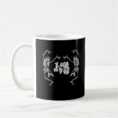 Bis zum Tod machen wir Teil Skelettdesign Kaffeetasse (Links)