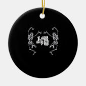 Bis zum Tod machen wir Teil Skelettdesign Keramik Ornament (Vorne)