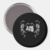Bis zum Tod machen wir Teil Skelettdesign Magnet (Vorderseite/Rückseite)