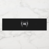 Bis zum Tod machen wir Teil Skelettdesign Wasserflaschenetikett (Einzelnes Label)