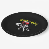 Bis zum Tod machen wir Teil - Skelettknochen für i Pappteller (Schrägansicht)