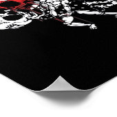 Bis zum Tod machen wir Teil - Skelettknochen für i Poster (Ecke)