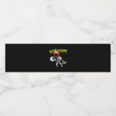 Bis zum Tod machen wir Teil - Skelettknochen für i Wasserflaschenetikett (Einzelnes Label)