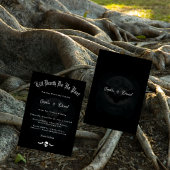 Bis zum Tod machen wir Teil Skull-Fledermäuse goti Einladung