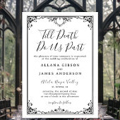 Bis zum Tod machen wir Teil Tarot Hochzeit Einladu Einladung