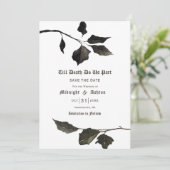 Bis zum Tod machen wir Teil Typografie Save the Da Date (Stehend Vorderseite)