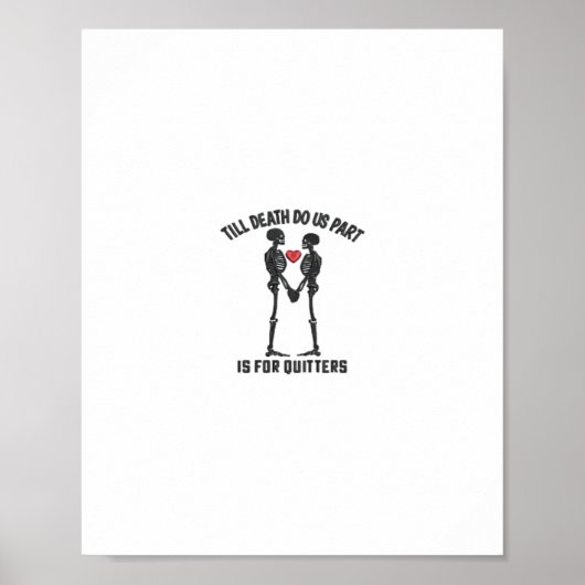 Bis zum Tod machen wir Teil Valentindesign Poster (Vorne)