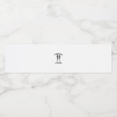 Bis zum Tod machen wir Teil Valentindesign Wasserflaschenetikett (Einzelnes Label)