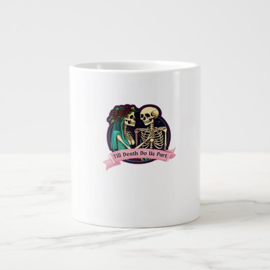 Bis zum Tod machen wir Teil Valentine Kunst - Spoo Jumbo-Tasse (Vorderseite)