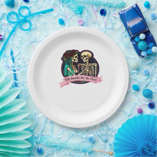 Bis zum Tod machen wir Teil Valentine Kunst - Spoo Pappteller (Party)