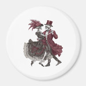 Bis zum Tod machen wir Teil - Viktorianisches Skel Magnet (Vorne)