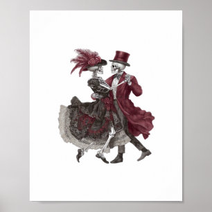 Bis zum Tod machen wir Teil - Viktorianisches Skel Poster
