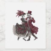 Bis zum Tod machen wir Teil - Viktorianisches Skel Weinetikett (Einzelnes Label)