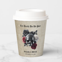 Bis zum Tod machen wir Teil Vintage Halloween-Hoch Pappbecher