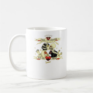 Bis zum Tod machen wir teilweise klassisches Desig Kaffeetasse