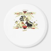 Bis zum Tod machen wir teilweise klassisches Desig Magnet (Vorne)