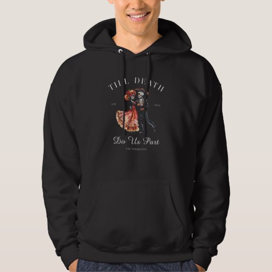 Bis zum Tod | Matching Halloween Couple Hoodie (Vorderseite)