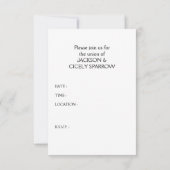 Bis zum Tod nehmen wir teil Einladung (Rückseite)