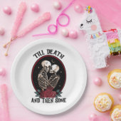 "Bis zum Tod Papier Teller (Party)