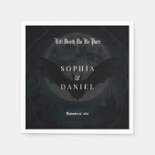 Bis zum Tod romantische Fledermäuse Mondlicht goti Serviette (Vorderseite)