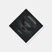 Bis zum Tod romantische Fledermäuse Mondlicht goti Serviette (Ecke)